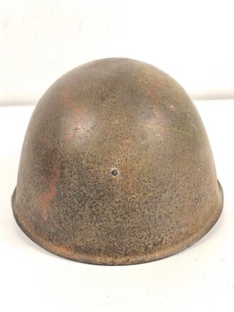 Russland 2. Weltkrieg, Stahlhelm SSH40 mit Innenfutter M36. Ungereinigtes Stück, Originallack