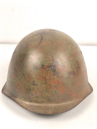 Russland 2. Weltkrieg, Stahlhelm SSH40 mit Innenfutter M36. Ungereinigtes Stück, Originallack