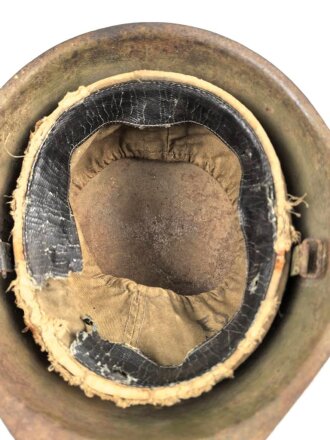 Russland 2. Weltkrieg, Stahlhelm SSH40 mit Innenfutter M36. Ungereinigtes Stück, Originallack