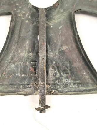 Feldzug gegen Polen, grosses Grabkreuz eines am 3.10.39 in Sanok Gefallenen Schützen. ma0e 39 x 39cm. Ungereinigtes Stück
