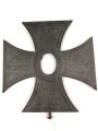 Feldzug gegen Polen, grosses Grabkreuz eines am 3.10.39 in Sanok Gefallenen Schützen. ma0e 39 x 39cm. Ungereinigtes Stück