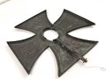 Feldzug gegen Polen, grosses Grabkreuz eines am 3.10.39 in Sanok Gefallenen Schützen. ma0e 39 x 39cm. Ungereinigtes Stück