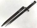 Seitengewehr VZ24 mit Laufring. Reste von grünem Lack auf der Scheide, keinerlei Markierungen