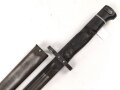 Seitengewehr VZ24 mit Laufring. Reste von grünem Lack auf der Scheide, keinerlei Markierungen