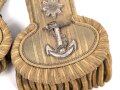 Großbritannien, Paar Epauletten für einen höheren Dienstgrad der Marine. Die Auflagen zum Teil gelöst