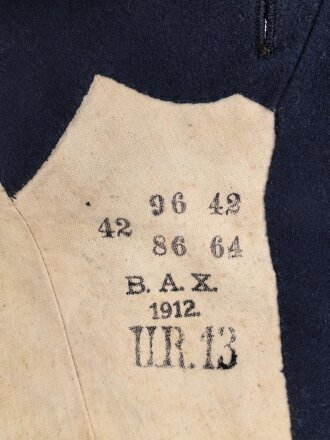 Hannover, Ulanka für einen Sergeanten im Ulanen Regiment 13. Getragenes Kammerstück von 1912