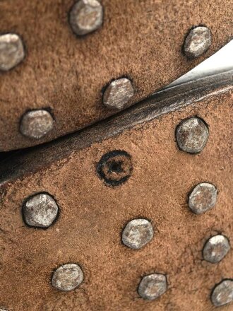 Paar Mannschaftsstiefel für berittene der Wehrmacht. Kammerstück in gutem Gesamtzustand, Leder weich, Sohlenlänge knapp 29cm