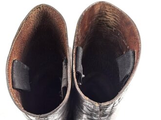 Paar Mannschaftsstiefel für berittene der Wehrmacht. Kammerstück in gutem Gesamtzustand, Leder weich, Sohlenlänge knapp 29cm