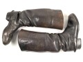 Paar Mannschaftsstiefel für berittene der Wehrmacht. Kammerstück in gutem Gesamtzustand, Leder weich, Sohlenlänge knapp 29cm