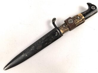 1. Weltkrieg, Grabendolch für Offiziere, Hersteller Eickhorn Solingen. Originallack