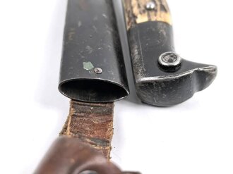 1. Weltkrieg, Grabendolch für Offiziere, Hersteller Eickhorn Solingen. Originallack