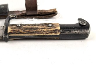 1. Weltkrieg, Grabendolch für Offiziere, Hersteller Eickhorn Solingen. Originallack