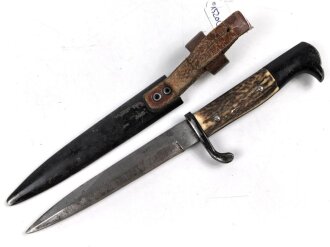 1. Weltkrieg, Grabendolch für Offiziere, Hersteller Eickhorn Solingen. Originallack