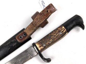 1. Weltkrieg, Grabendolch für Offiziere, Hersteller Eickhorn Solingen. Originallack