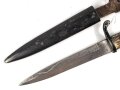 1. Weltkrieg, Grabendolch für Offiziere, Hersteller Eickhorn Solingen. Originallack