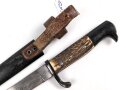 1. Weltkrieg, Grabendolch für Offiziere, Hersteller Eickhorn Solingen. Originallack