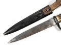 1. Weltkrieg, Grabendolch für Offiziere, Hersteller Eickhorn Solingen. Originallack