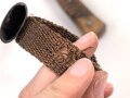 1. Weltkrieg, Grabendolch für ohne Herstellerbezeichnung, die Tragschlaufe aus Ersatzmaterial, Scheide Originallack.