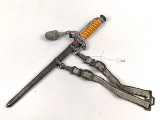 Dolch für Offiziere des Heeres mit Gehänge und...