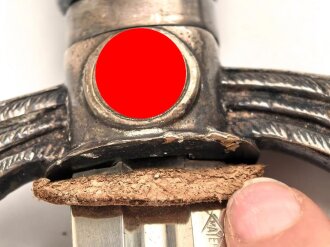 Luftwaffe, Fliegerschwert für Offiziere. Verkaufslogo " Mayer" in Raute. Guter Gesamtzustand, gleichmäßige Patina