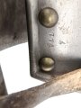 Frankreich, Eiserner Kürass. Das Vorderteil mit Beschuss, der Rücken  markiert " Manufactur de Chatelleraut 1852.  Der Rücken etwas größer als die Brust