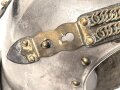 Frankreich, Eiserner Kürass. Das Vorderteil mit Beschuss, der Rücken  ohne markierungen. Bauchgurt ergänzt.  Nicht nummerngleich.