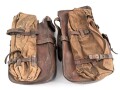 Kürassier Regiment von Seydlitz No. 7, Paar Packtaschen  mit Hilfspacktaschen. Original zugehörig, die Deckel der Packtaschen vor langer Zeit abgeschnitten. Ungereinigt.
