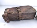 Kürassier Regiment von Seydlitz No. 7, Paar Packtaschen  mit Hilfspacktaschen. Original zugehörig, die Deckel der Packtaschen vor langer Zeit abgeschnitten. Ungereinigt.