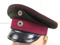 Bayern, Schirmmütze für einen Offizier im 2. Chevaulegers Regiment „Taxis“ Regensburg. Eigentumstück, getragen, leichter Mottenschaden im Bund