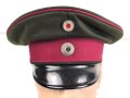 Bayern, Schirmmütze für einen Offizier im 2. Chevaulegers Regiment „Taxis“ Regensburg. Eigentumstück, getragen, leichter Mottenschaden im Bund