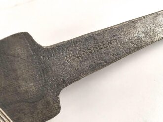 Grosse Feile für Fahnenschmied, Markiert "Reichsheer" Gesamtlänge 39cm