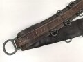 Brustblatt zum Sielengeschirr 25 der Wehrmacht , gereinigtes Stück datiert 1944, die Metallteile neuzeitlich lackiert