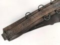 Brustblatt zum Sielengeschirr 25 der Wehrmacht , gereinigtes Stück datiert 1942, die Metallteile neuzeitlich lackiert