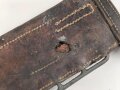 Brustblatt zum Sielengeschirr 25 der Wehrmacht , gereinigtes Stück datiert 1942, die Metallteile neuzeitlich lackiert