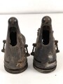 Paar Teile für die Pferdegasmaske 41 der Wehrmacht. Ungereinigte Bodenfunde