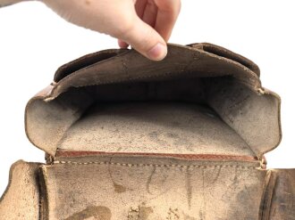 Packtasche für Berittene der Wehrmacht Modell 1940. Sehr guter Zustand, datiert 1942