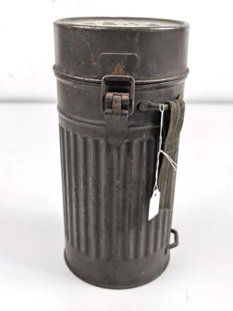Luftschutz Gasmaskendose. Originallack, Hersteller "AUER"