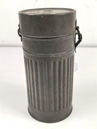 Luftschutz Gasmaskendose. Originallack, Hersteller "AUER"