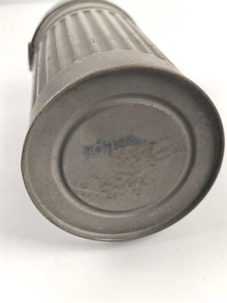 Luftschutz Gasmaskendose. Originallack, Hersteller "AUER"