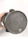 Luftschutz Gasmaskendose. Originallack, Hersteller "AUER"