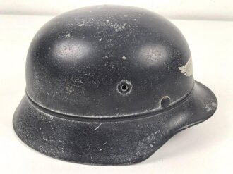 Stahlhelm Luftschutz , in allen Teilen Original, ungereinigt
