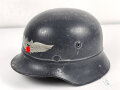 Stahlhelm Luftschutz , in allen Teilen Original, ungereinigt