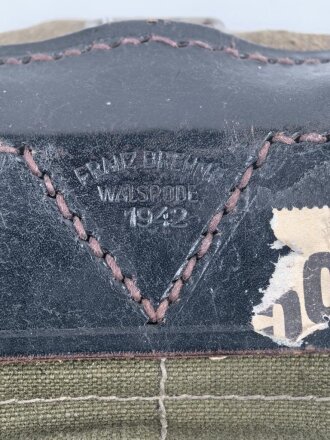 Tornister Wehrmacht datiert 1942. Ungereinigtes Stück