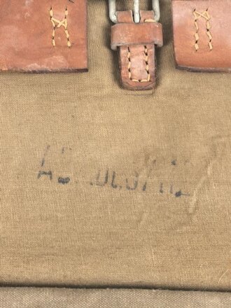 Tornister für Angehörige des Reichsarbeitsdienst. Datiert 1936, ungereinigtes Stück