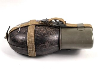 Feldflasche Wehrmacht in Tropenausführung. Guter Gesamtzustand