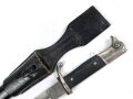 Extraseitengewehr KS98 Wehrmacht. Hersteller Krebs Solingen, Guter Zustand, Scheide Originallack, im Lacklederkoppelschuh