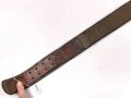 Lacklederkoppelriemen Wehrmacht. Gebraucht, Gesamtlänge 101cm