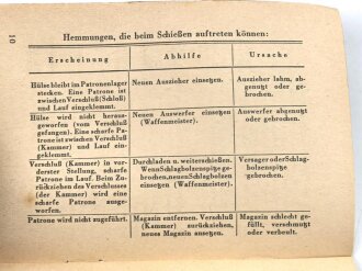 "Die Maschinenpistole 40"  Heinz Denckler Verlag, DIN A6, 21 Seiten, gebraucht