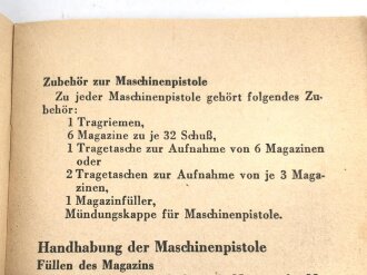"Die Maschinenpistole 40"  Heinz Denckler Verlag, DIN A6, 21 Seiten, gebraucht