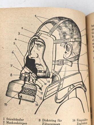 "Die Gasmaske 30"  Heinz Denckler Verlag, DIN A6,  29 Seiten, gebraucht